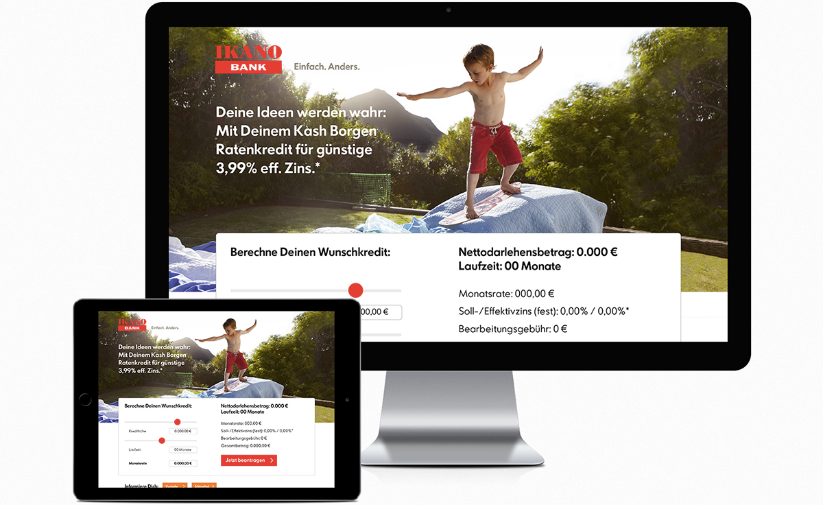 Onlinemarketing: Website Kreditrechner