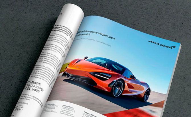 McLaren 720s Anzeigenkampagne