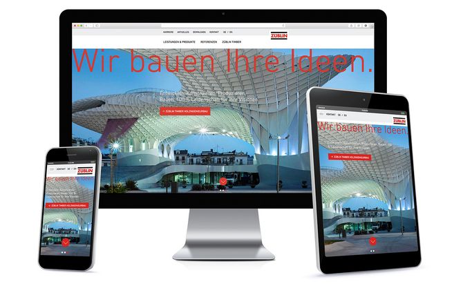 ZÜBLIN Corporate Design wird rot