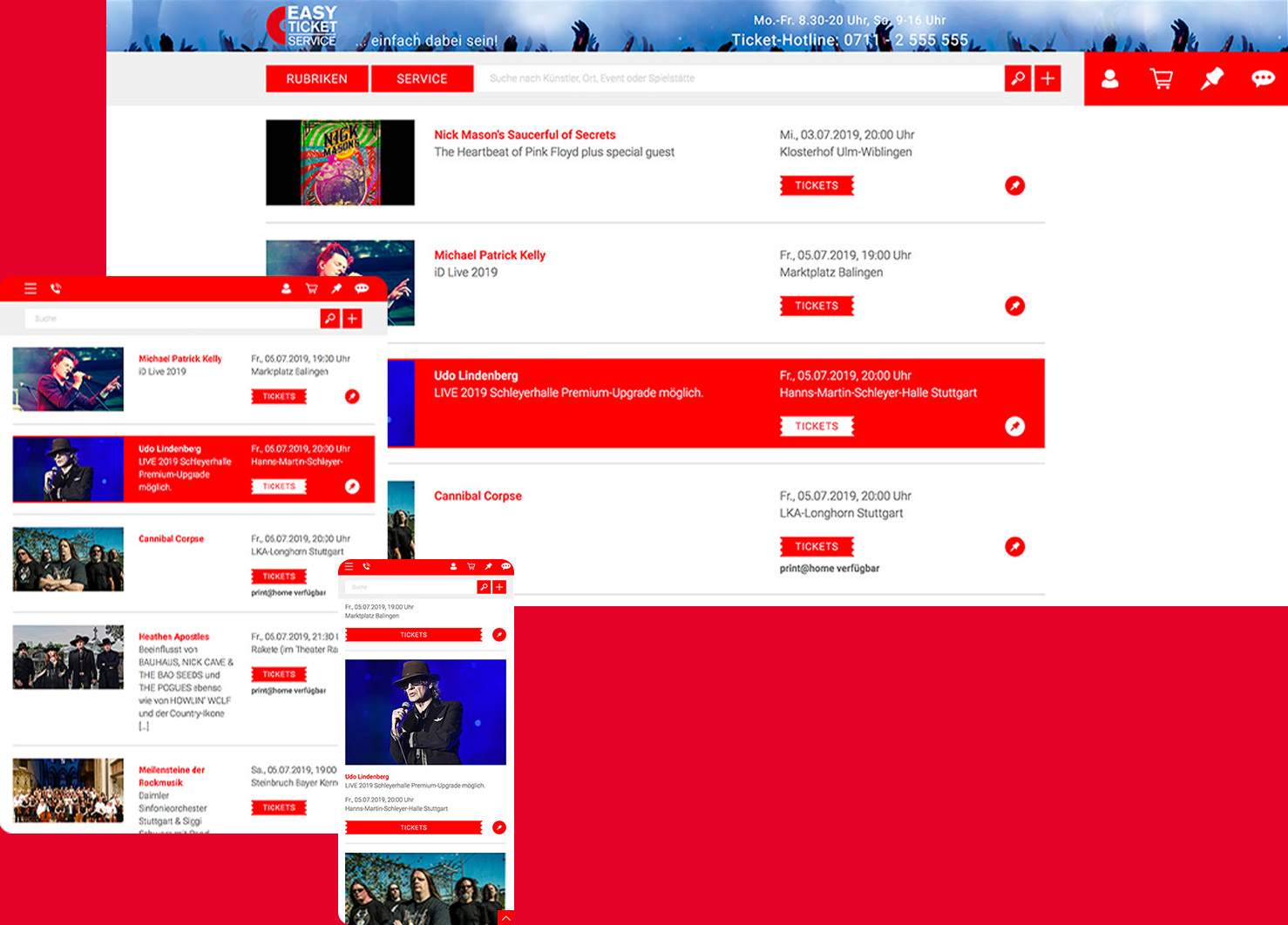 SAHARA Werbeagentur Referenz Easy Ticket Service
