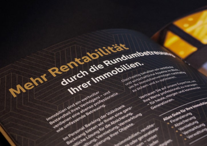 SAHARA Werbeagentur Referenz Volksbank Backnang Detailshot