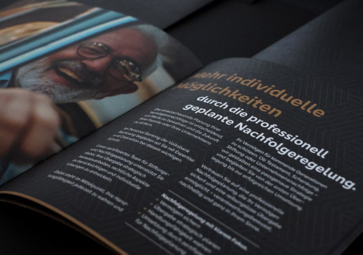 SAHARA Werbeagentur Referenz Volksbank Backnang Detailshot