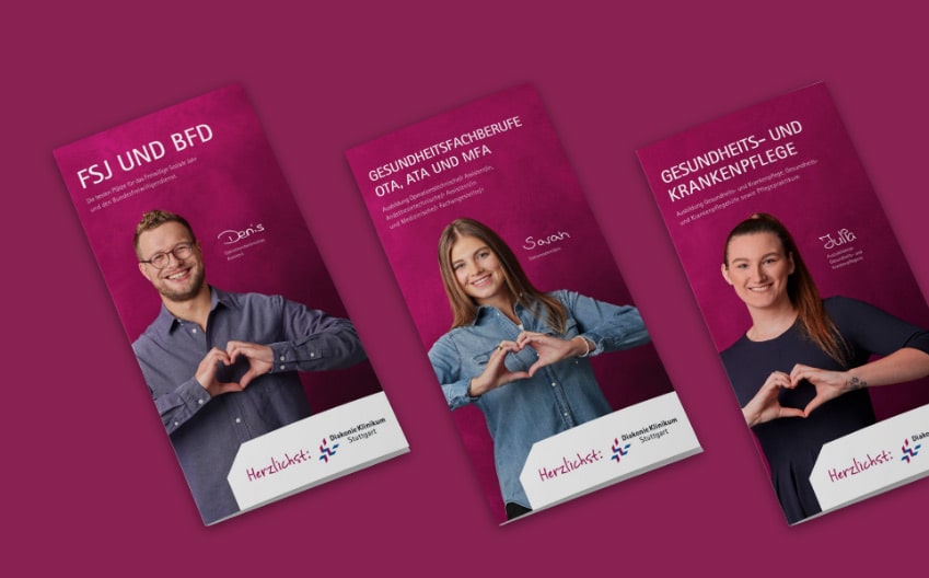 SAHARA Referenz Diakonie Klinikum Stuttgart Karriere Flyer